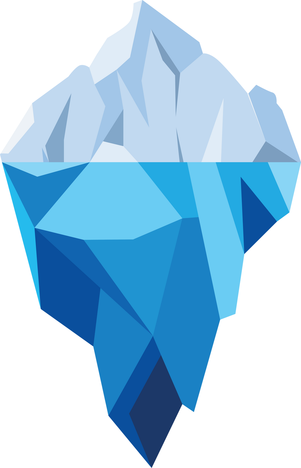 Iceberg Flat Illustration. Iceberg Icon. Iceberg Symbol. Iceberg Vector Illustration.